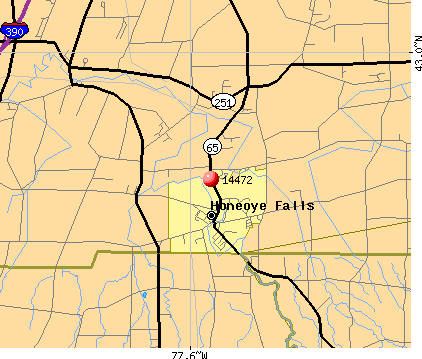 Honeoye Falls, NY (14472) map