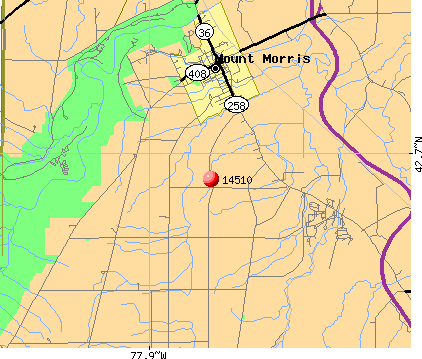 Mount Morris, NY (14510) map