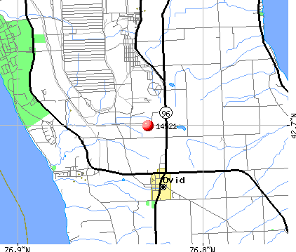 Ovid, NY (14521) map