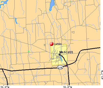 Wolcott, NY (14590) map