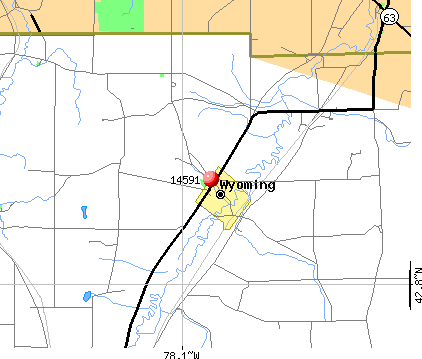 Wyoming, NY (14591) map