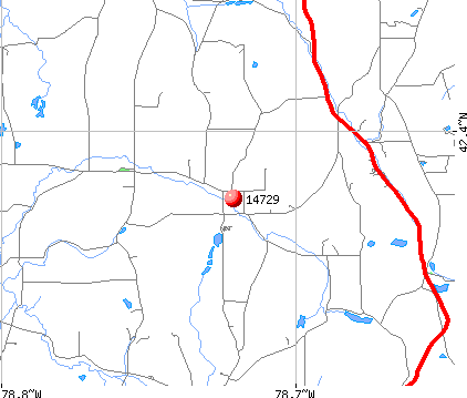 East Otto, NY (14729) map