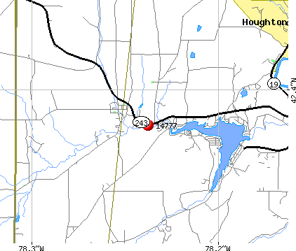 Rushford, NY (14777) map