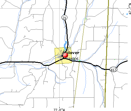 Andover, NY (14806) map