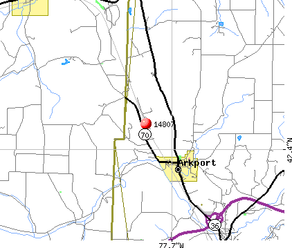 Arkport, NY (14807) map
