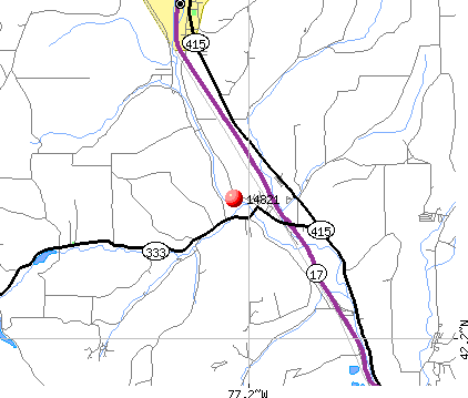 Campbell, NY (14821) map