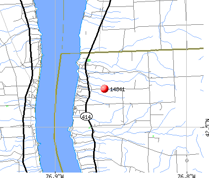 Hector, NY (14841) map