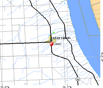 Interlaken, NY (14847) map