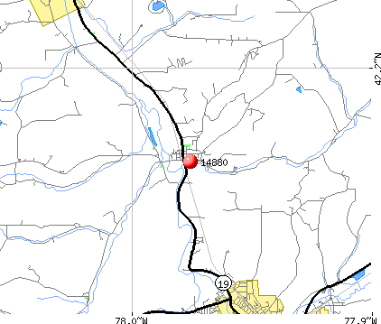 Scio, NY (14880) map