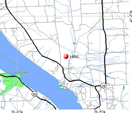 Lansing, NY (14882) map