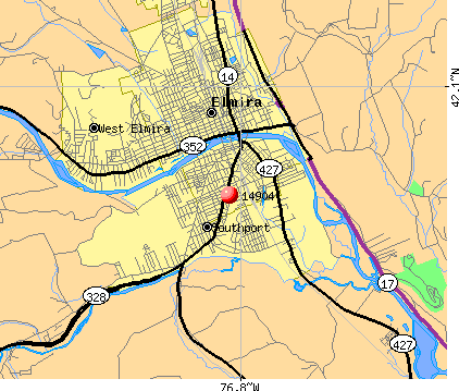 Southport, NY (14904) map