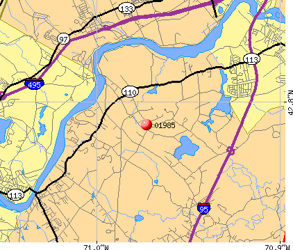West Newbury, MA (01985) map
