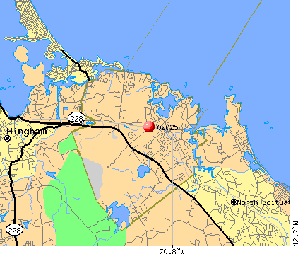 Cohasset, MA (02025) map