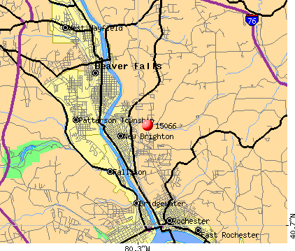 New Brighton, PA (15066) map