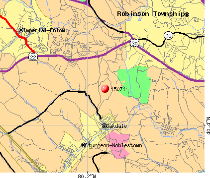 Oakdale, PA (15071) map