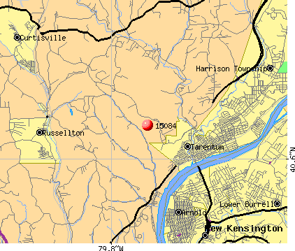 Tarentum, PA (15084) map