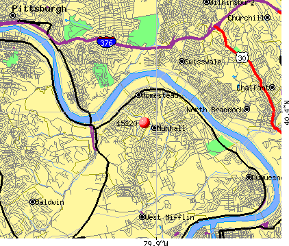 Munhall, PA (15120) map