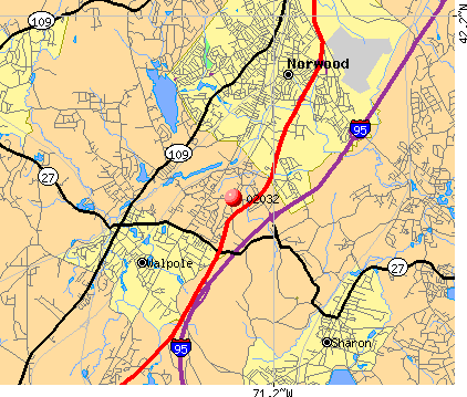 , MA (02032) map