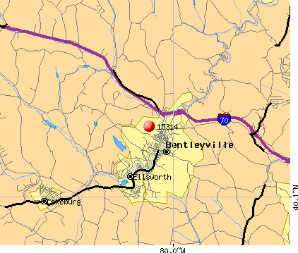 Bentleyville, PA (15314) map