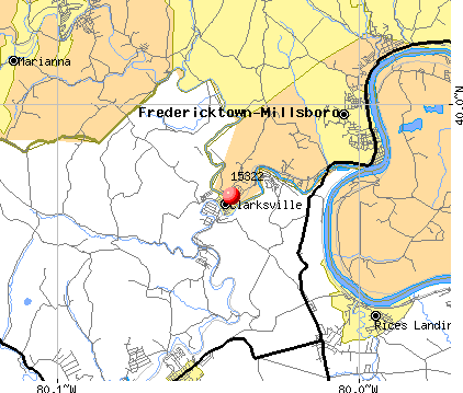 Clarksville, PA (15322) map