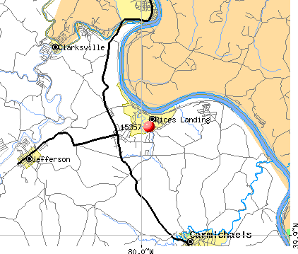 Rices Landing, PA (15357) map