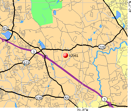 Norwell, MA (02061) map