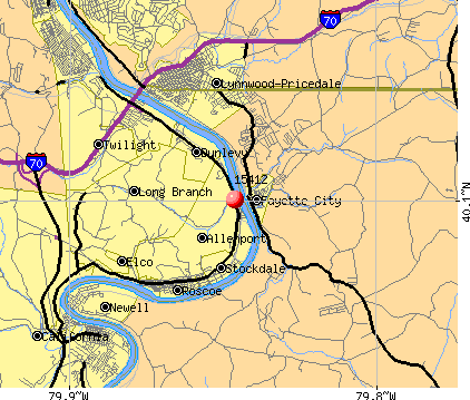 Allenport, PA (15412) map