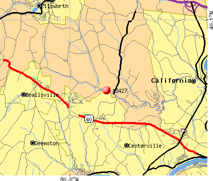 Daisytown, PA (15427) map
