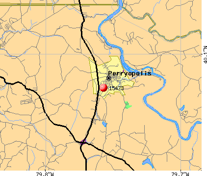 Perryopolis, PA (15473) map
