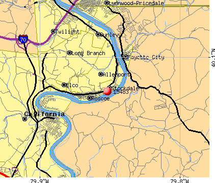 Stockdale, PA (15483) map