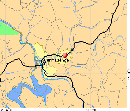 Ursina, PA (15485) map