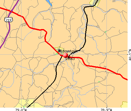 Stoystown, PA (15563) map