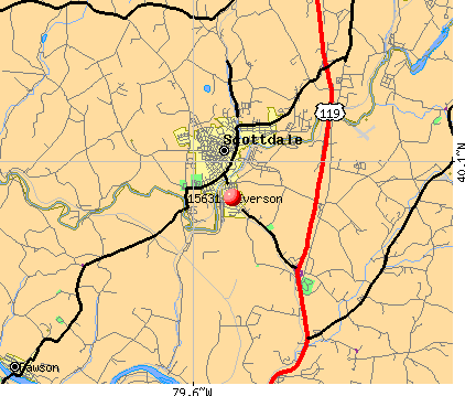 Everson, PA (15631) map