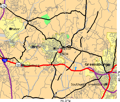 Grapeville, PA (15634) map
