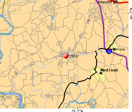 Herminie, PA (15637) map