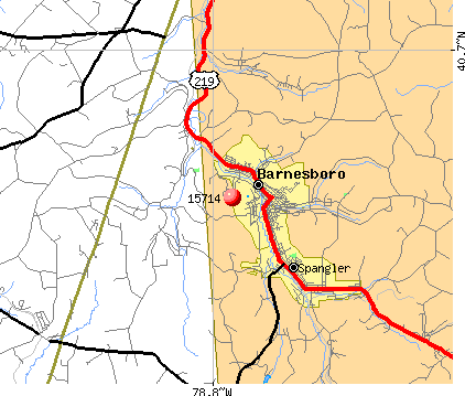 Northern Cambria, PA (15714) map