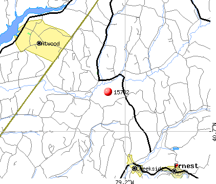 Atwood, PA (15732) map