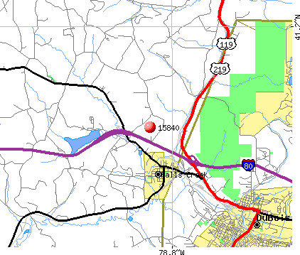 Falls Creek, PA (15840) map
