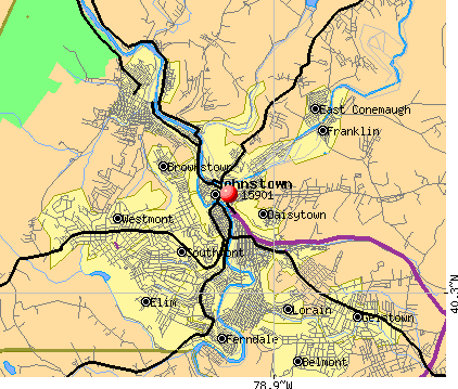 Pennsylvania Map Johnstown