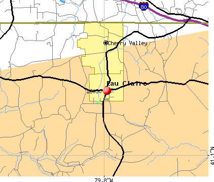 Eau Claire, PA (16030) map