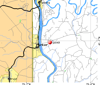 Parker, PA (16049) map