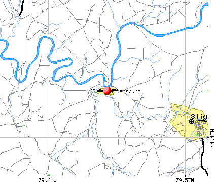 Callensburg, PA (16213) map