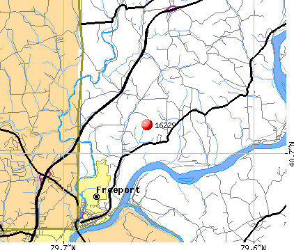 Freeport, PA (16229) map