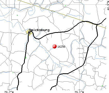 Smicksburg, PA (16256) map
