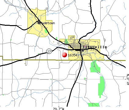 Titusville, PA (16354) map
