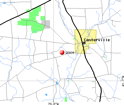 Centerville, PA (16404) map