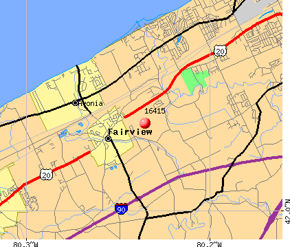 Avonia, PA (16415) map