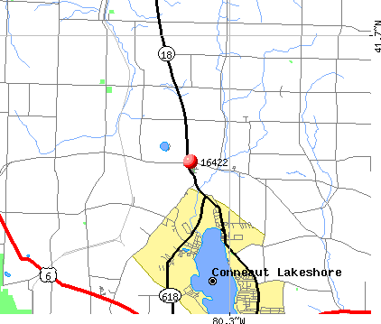 Harmonsburg, PA (16422) map