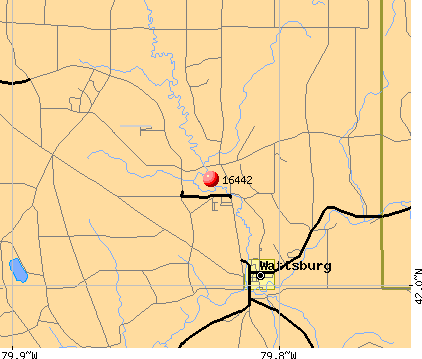 Wattsburg, PA (16442) map