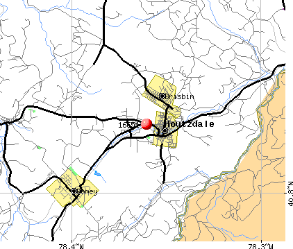 Houtzdale, PA (16651) map